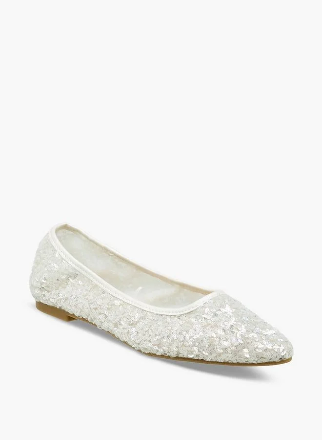 فلورا بيلا من شو إكسبرس أحذية باليرينا نسائية مزينة بالترتر مجموعة رمضان